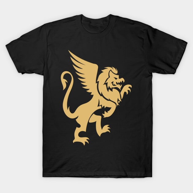 Golden Griffin T-Shirt by Whatastory